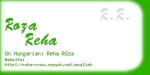 roza reha business card